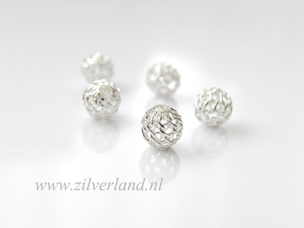 10 Stuks 6mm Sterling Zilveren Kralen