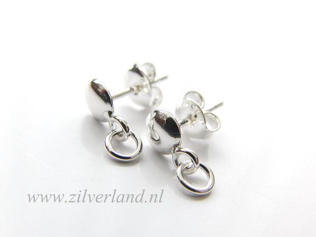 Sterling Zilveren Oorstekers met Montagering