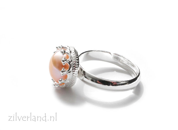 Sterling Zilveren Ring- Kroon