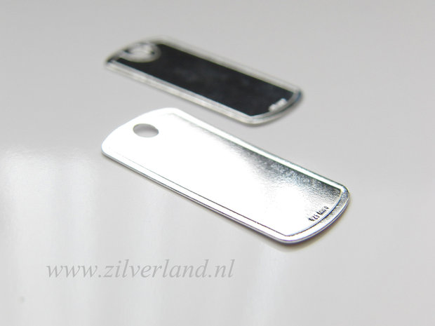 Sterling Zilveren Hanger/Graveerplaat