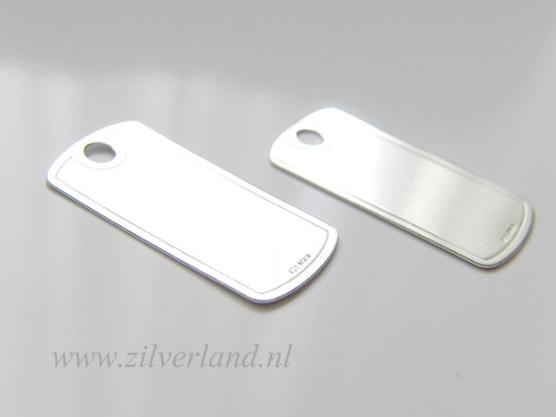 Sterling Zilveren Hanger/Graveerplaat