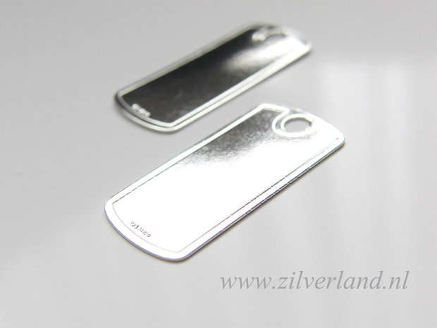 Sterling Zilveren Hanger/Graveerplaat
