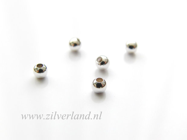 50 Stuks 3mm Sterling Zilveren Kralen