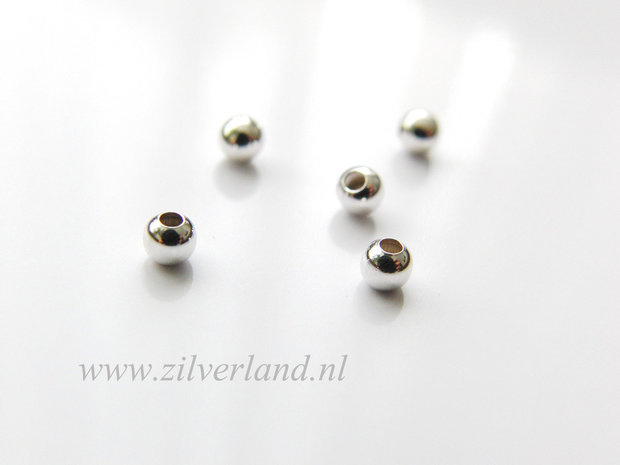 50 Stuks 3mm Sterling Zilveren Kralen