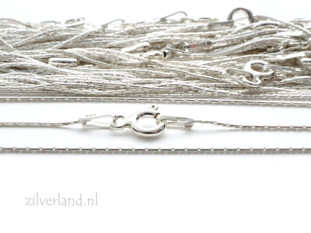 0,65mm Sterling Zilveren Collier Cardano- 41cm