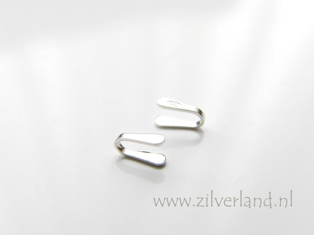 10 Stuks 1,5mm Sterling Zilveren Eindstuk