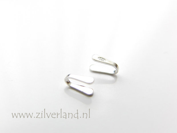 10 Stuks 1,5mm Sterling Zilveren Eindstuk