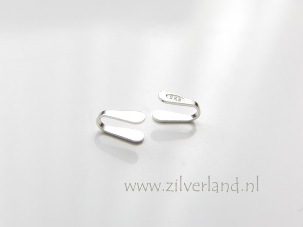 10 Stuks 2mm Sterling Zilveren Eindstuk