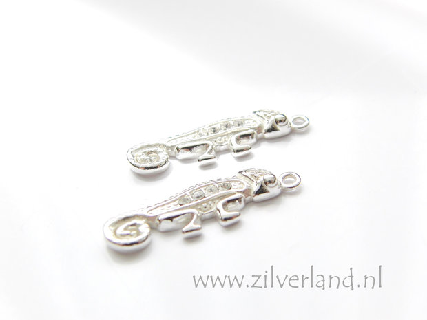 Sterling Zilveren Bedel- Kameleon