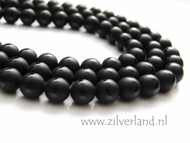 10mm Onyx Edelstenen Kralen- Mat/Glad