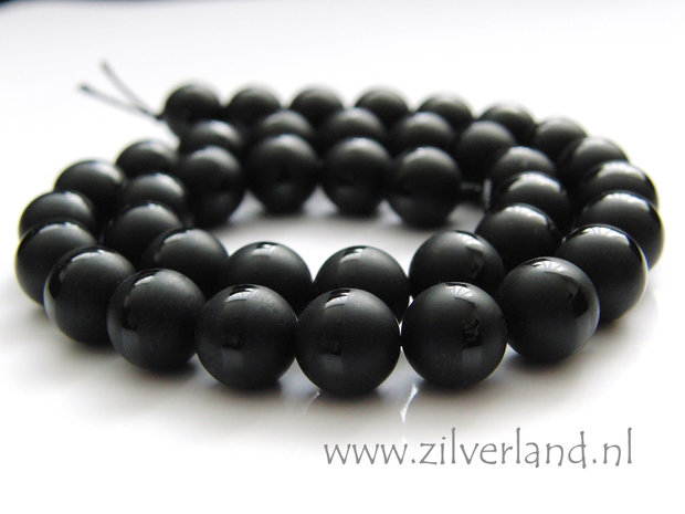 10mm Onyx Edelstenen Kralen- Mat/Glad