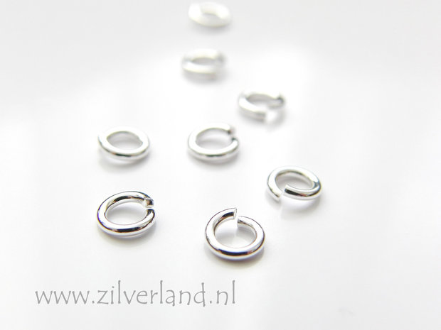 10 Stuks 1,0x4,95mm Sterling Zilveren Montagering