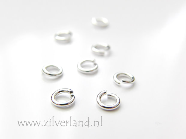 10 Stuks 1,0x4,95mm Sterling Zilveren Montagering