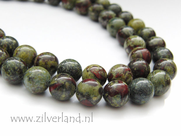 10mm Dragon Blood Jaspis Kralen