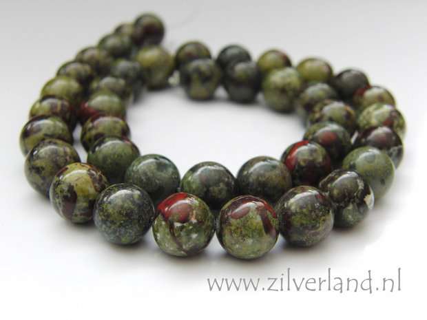 10mm Dragon Blood Jaspis Kralen