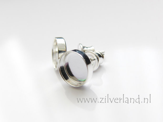 8mm Sterling Zilveren Oorstekers