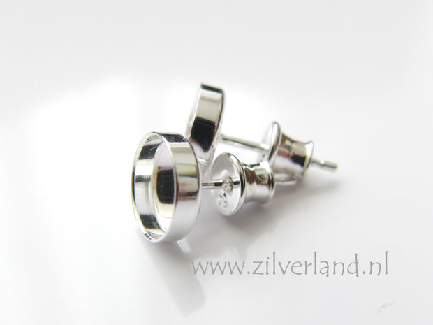 8mm Sterling Zilveren Oorstekers