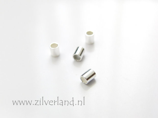 10 Stuks 3mm Sterling Zilveren Buiskralen