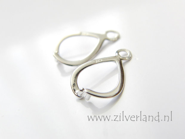 2 Stuks Sterling Zilveren Hangerklem