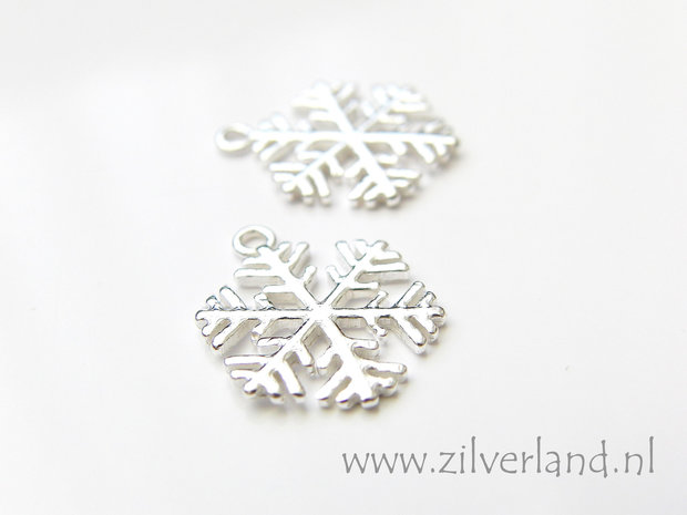 - Sterling Zilveren Hanger- Sneeuwvlok