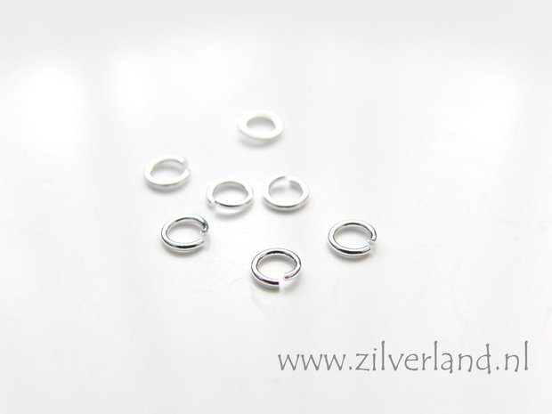 10 Stuks 0,50x3,20mm Sterling Zilveren Montagering