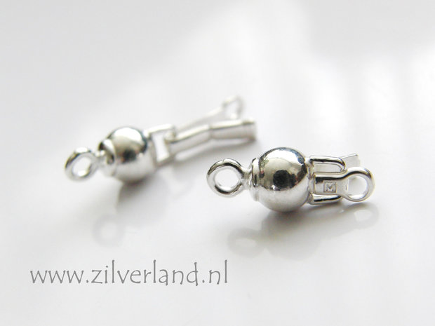 6mm Sterling Zilveren Bakslot
