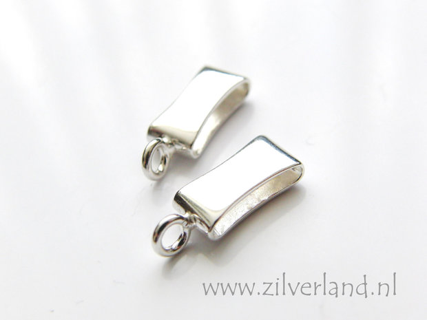 1 Stuk 11mm Sterling Zilveren Oog voor Plat Leer