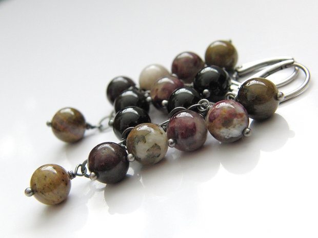 Edelstenen Oorbellen met Toermalijn