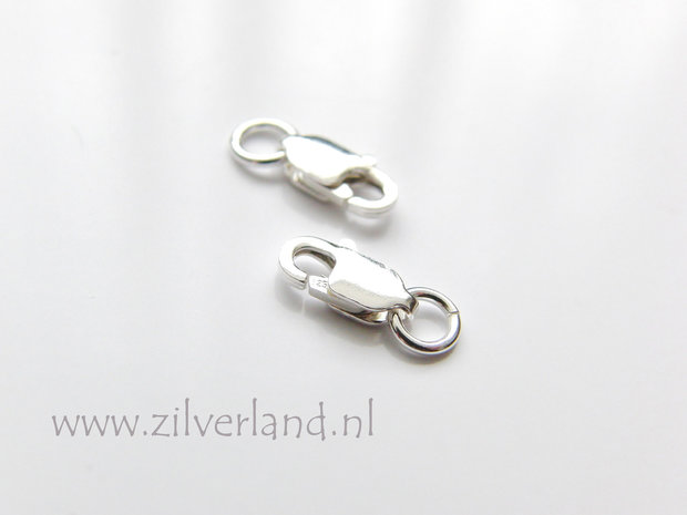 8mm Sterling Zilveren Lobsterslot