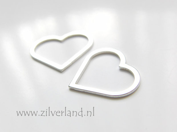Sterling Zilveren Hanger- Hart