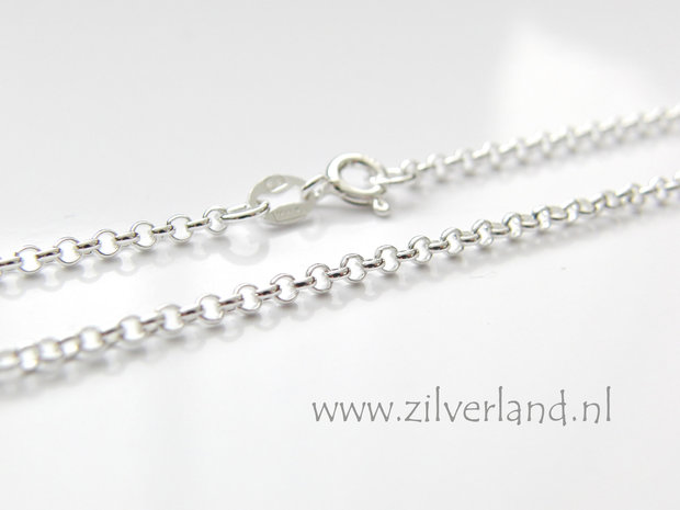 2,0mm Sterling Zilveren Collier Rolo- 45cm