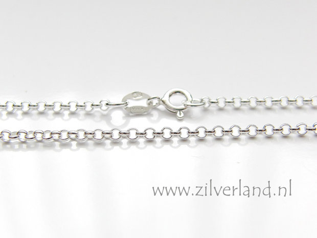 2,0mm Sterling Zilveren Collier Rolo- 50cm