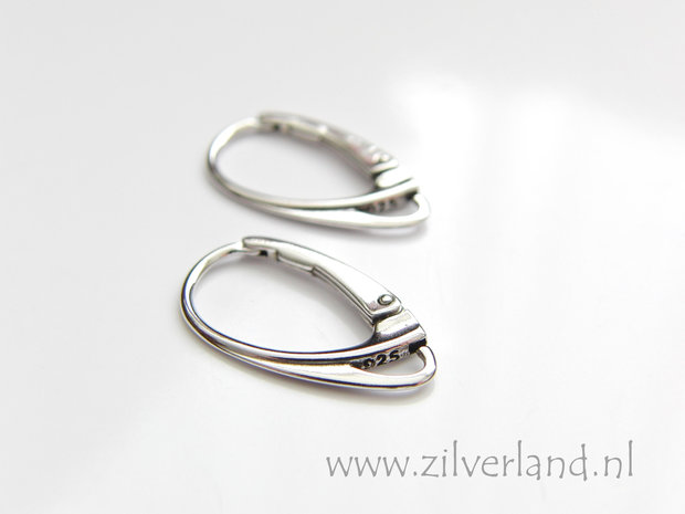 Sterling Zilveren Oorbelhaken- Gerhodineerd