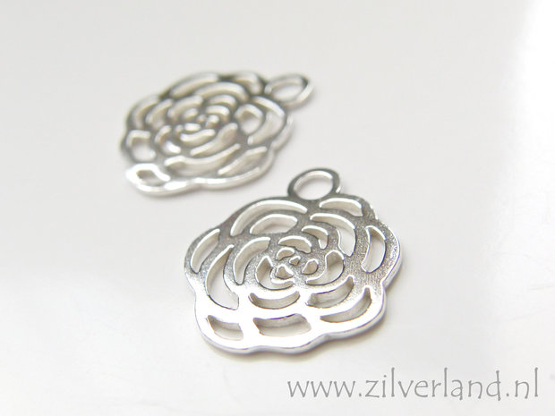 Sterling Zilveren Hanger- Roos