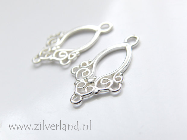 2 Stuks Sterling Zilveren Chandelier