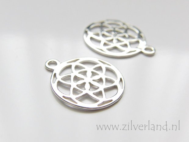 Sterling Zilveren Bedel- Bloem