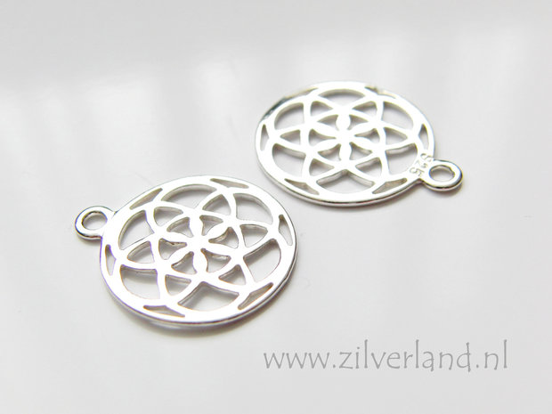 Sterling Zilveren Bedel- Bloem