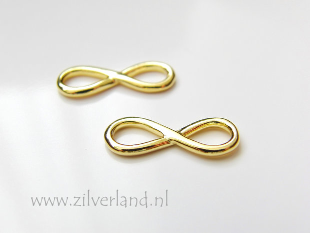 Sterling Zilveren Connector- Infinity Verguld