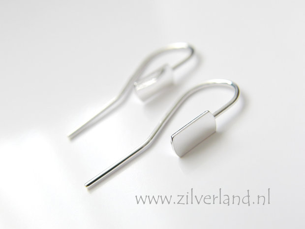 Sterling Zilveren Oorhaken met Verlijmplaatje