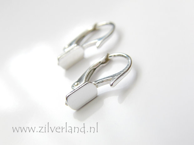 Sterling Zilveren Oorhaken met Verlijmplaatje