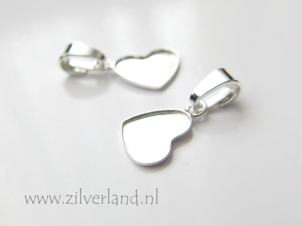 Sterling Zilveren Hangeroog voor Swarovski Heart Kristallen