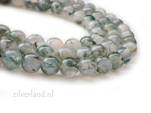 6mm Mosagaat Edelstenen Kralen