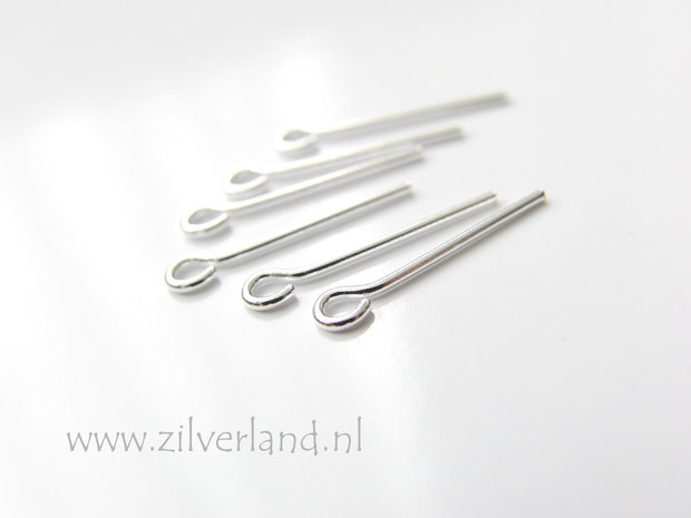 10 Stuks 0,70x1,5cm Sterling Zilveren Kettelstiften