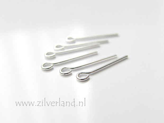 10 Stuks 0,70x1,5cm Sterling Zilveren Kettelstiften