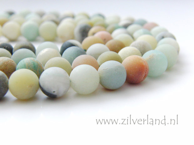 8mm Amazoniet Kralen- Mat