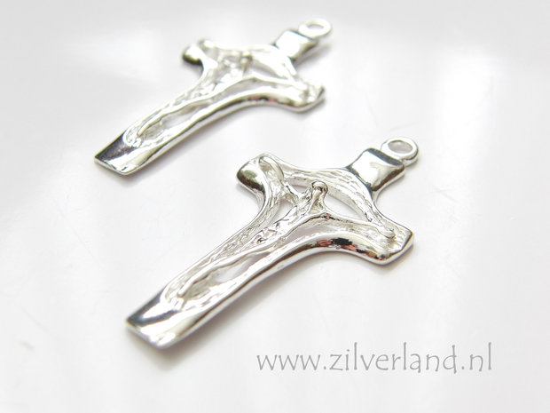 1 Stuk Sterling Zilveren Hanger- Kruis