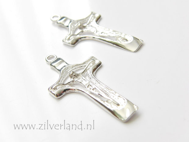 1 Stuk Sterling Zilveren Hanger- Kruis