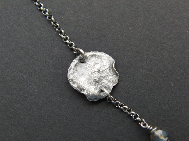 Handgemaakte Zilveren Ketting met Labradoriet