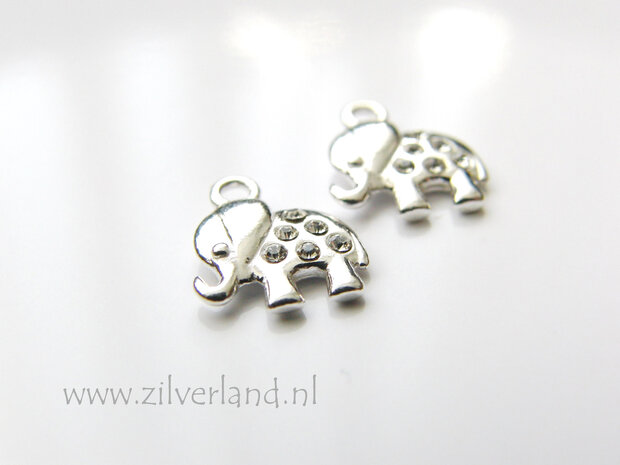 1 Stuk Sterling Zilveren Bedel- Olifant