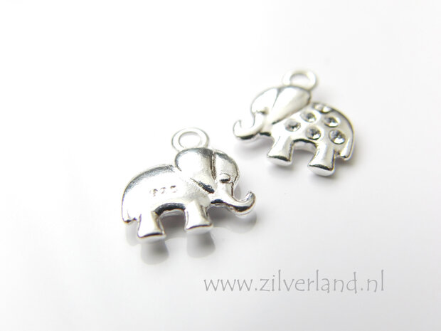 1 Stuk Sterling Zilveren Bedel- Olifant